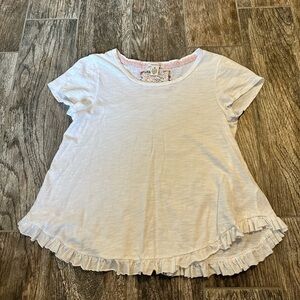Westbound flare tee with ruffle hem